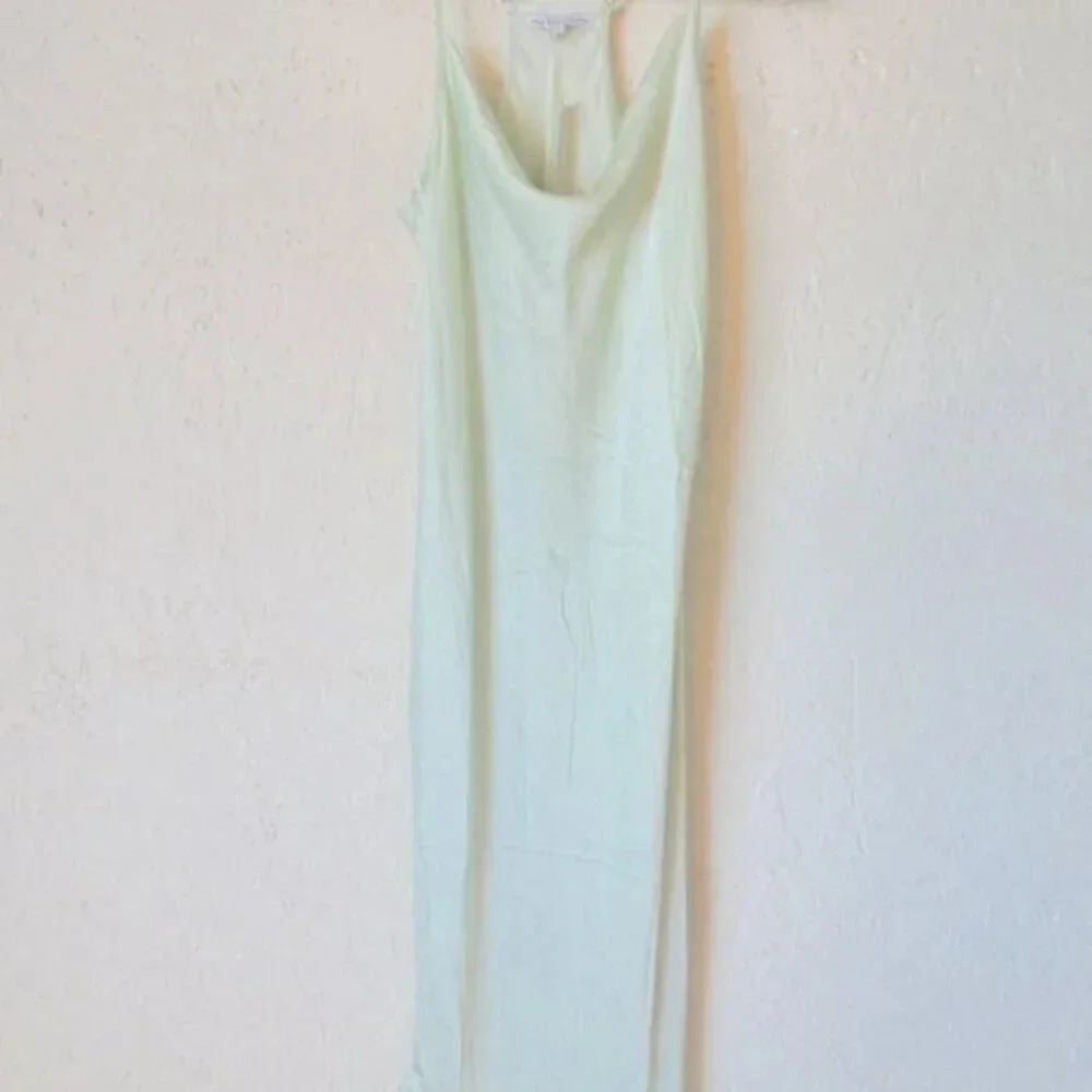 NEW YFB Cowl Neck Silky Slip Midi Dress Water - Picture 4 of 8